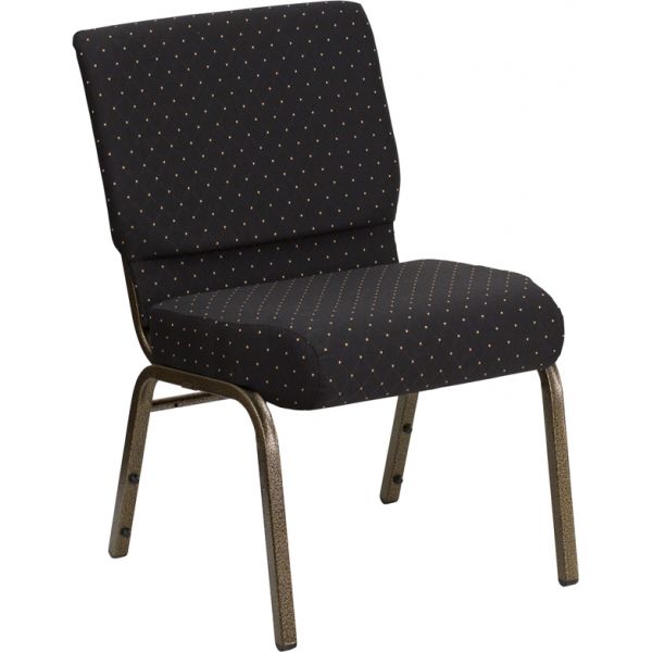 FHFFDCH02214GVS0806GG Flash Furniture Black Fabric Big & Tall Church Chair