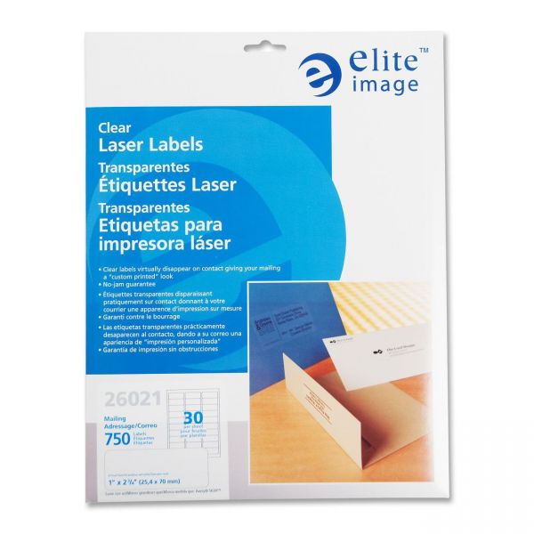 ELI26021 Elite Image Clear Address Labels
