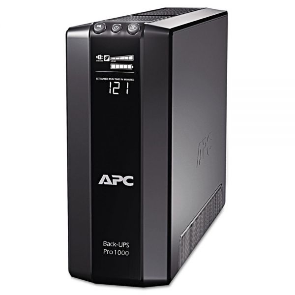 APWBR1000G APC BR1000G Back-UPS Pro 1000 Battery Backup System, 8 Outlets, 1000 VA, 355 J