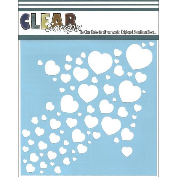 NOTM348610 Clear Scraps Stencils 6"X6"
