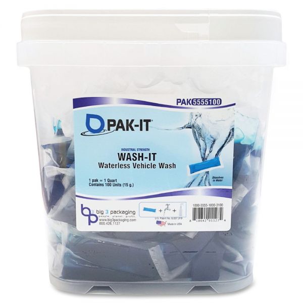BIG55551004 PAK-IT Wash-It Waterless Vehicle Wash
