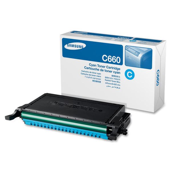 SASCLPC660A Samsung CLPC660A Toner, 2000 Page-Yield, Cyan