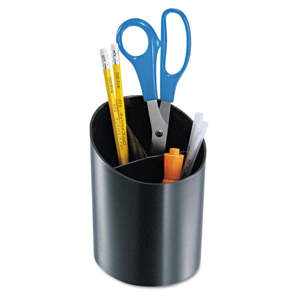 OIC26042 Officemate Recycled Big Pencil Cup, 4 1/4 x 4 1/2 x 5 3/4, Black