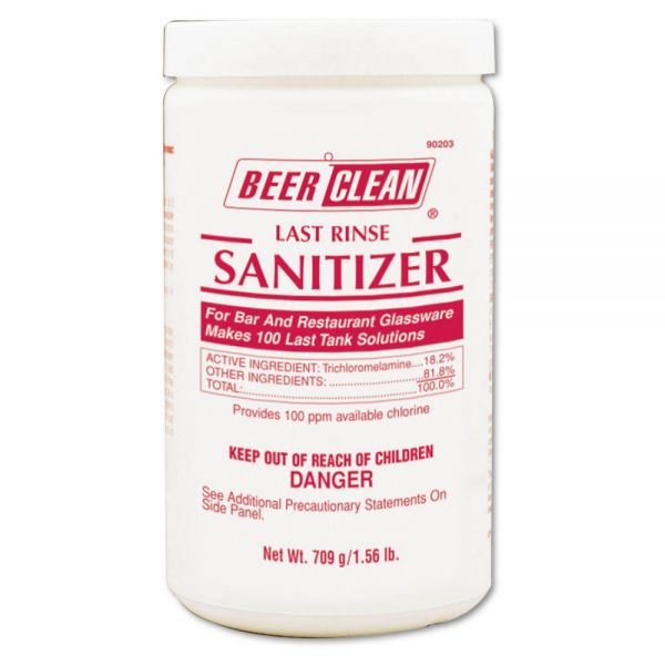 DVO90203 Diversey Beer Clean Last Rinse Glass Sanitizer, Powder, 25 oz Container