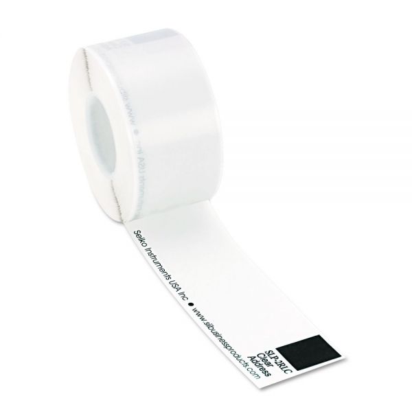 SKPSLP2RLC Seiko Self-Adhesive Address Labels,1-1/8 x 3-1/2, Clear, 260/Box