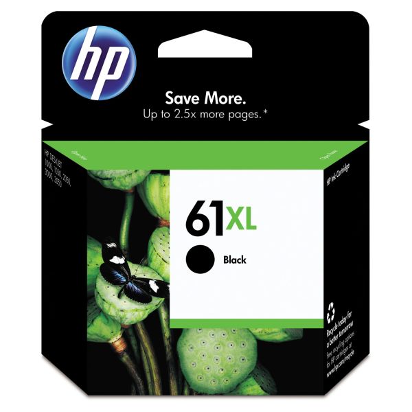 HEWCH563WN HP 61XL, (CH563WN) High Yield Black Original Ink Cartridge