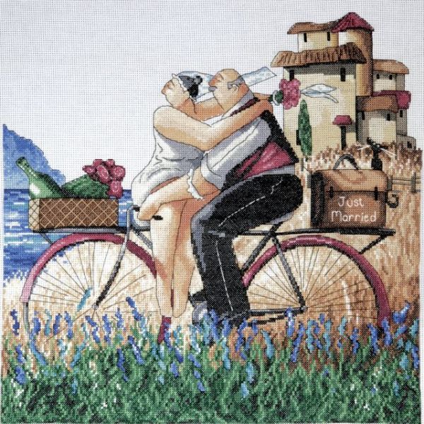 NOTM050611 Just Married Counted Cross Stitch Kit
