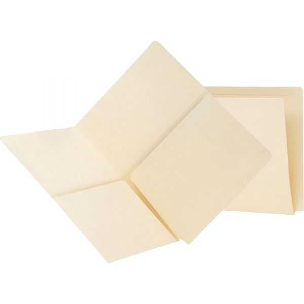 SMD24117 Smead Letter Size End Tab Pocket File Folders with Reinforced Tabs