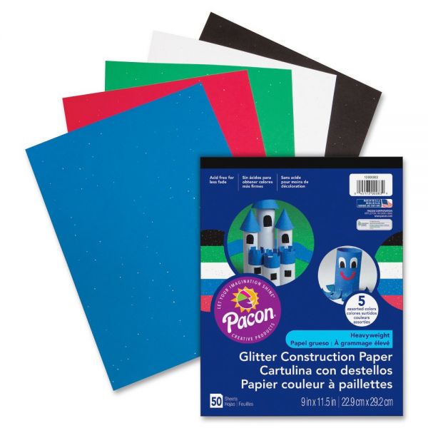 PAC1000083 Pacon Glitter Construction Paper