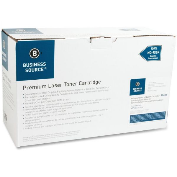 BSN38680 Business Source Remanufactured HP 82X Black Toner Cartridge