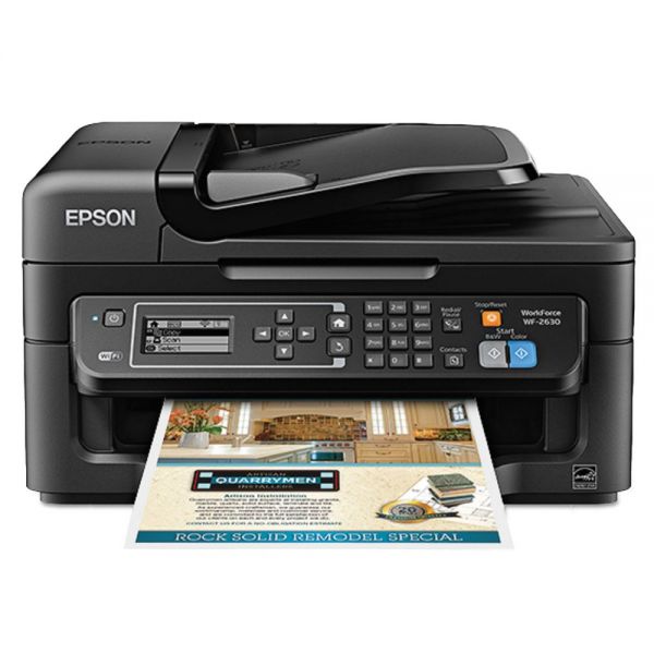 EPSC11CE36201 Epson WorkForce WF-2630 AIO Printer, Black