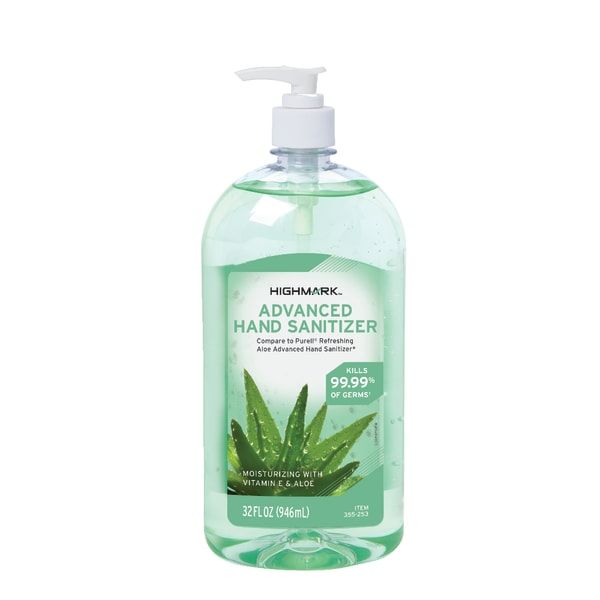 Highmark Advanced Hand Sanitizer, Aloe 