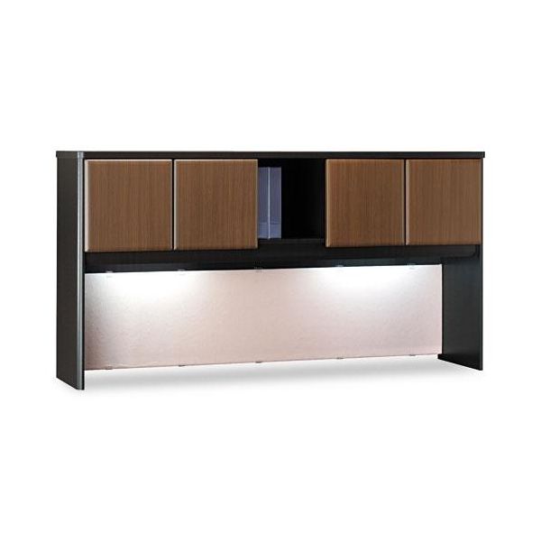 BSHWC25573 Bush Furniture 72"W Overhead Series A Sienna Walnut