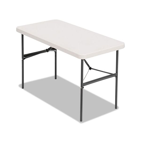 ALE65603 Alera Banquet Folding Table, Rectangular, Radius Edge, 48 x 24 x 29, Platinum/Charcoal
