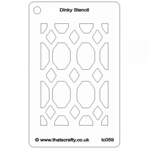 NOTM370069 That's Crafty Dinky Stencil 3"X4.75"