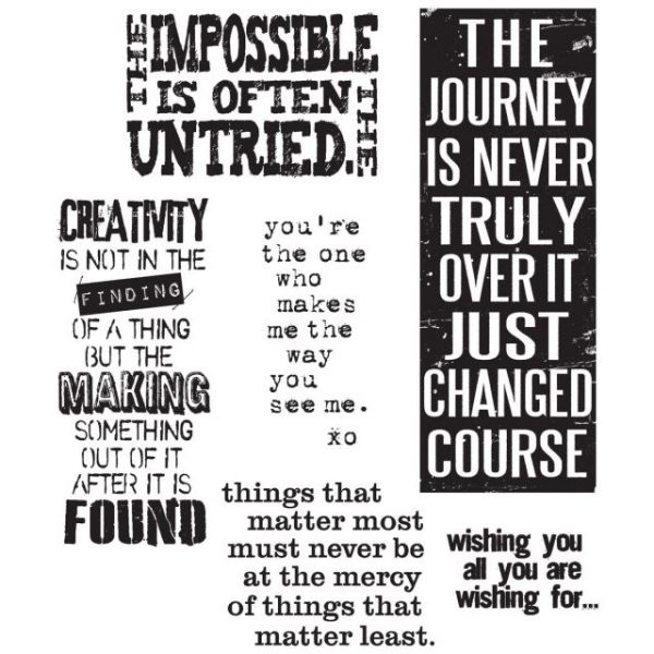 NOTM215618 Tim Holtz Cling Rubber Stamp Set 7"X8.5"