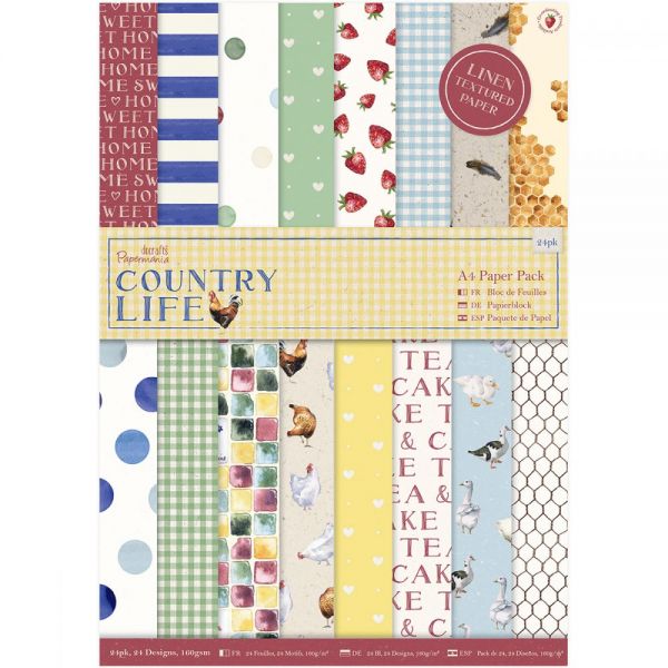 NOTM334178 Papermania A4 Single-Sided Paper Pack 24/Pkg