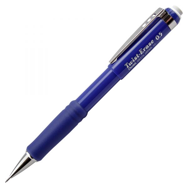 PENQE515C Pentel Twist-Erase III Mechanical Pencil, 0.5 mm, Blue Barrel