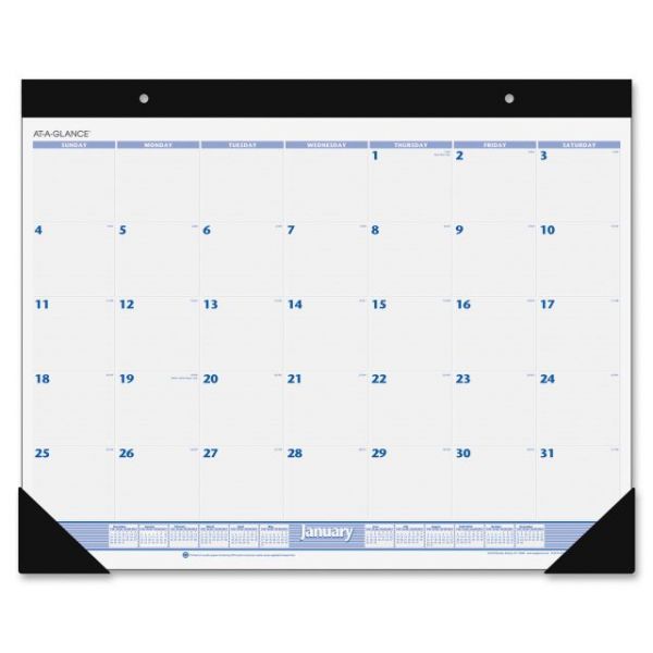 AAGSW23000 At-A-Glance Recycled Monthly Desk Pad Calendar