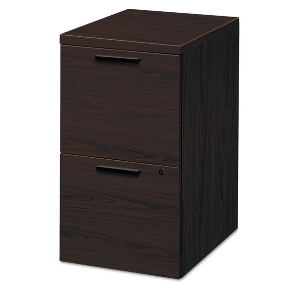 HON105104NN HON 10500 Series File/File Mobile Pedestal, 15 3/4w x 22 3/4d x 28h, Mahogany
