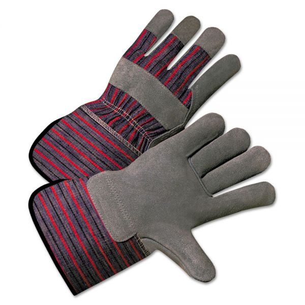 ANR2150 Anchor Brand 2000 Series Leather-Palm Gloves, 4 1/2in Cuff, Large