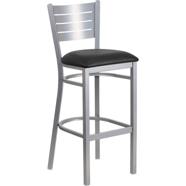 FHFXUDG60402BARBLKVGG Flash Furniture HERCULES Series Slat Back Barstool
