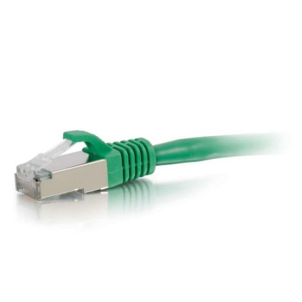 SYNX3638069 C2G 7ft Cat6 Snagless Shielded (STP) Network Patch Cable - Green