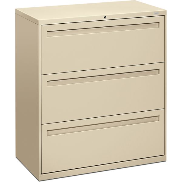 HON783LL HON 700 Series Three-Drawer Lateral File, 36w x 19-1/4d, Putty