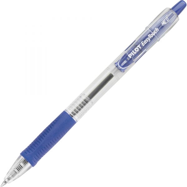 PIL32221 Pilot EasyTouch Retractable Ball Point Pen, Blue Ink, 1mm, Dozen