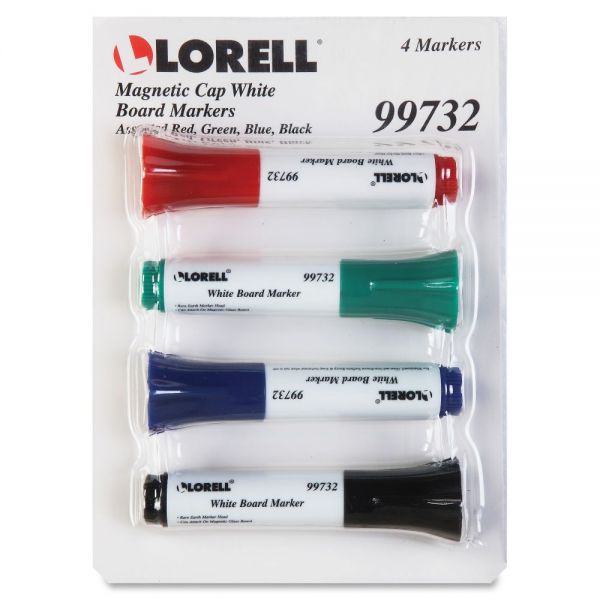 LLR99732 Lorell Magnetic Cap Whiteboard Markers