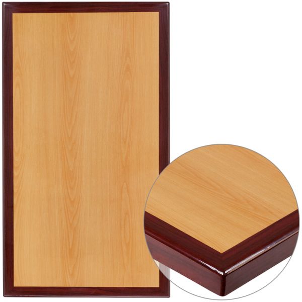 FHFTP2TONE2442GG Flash Furniture Two-tone Resin Table Top