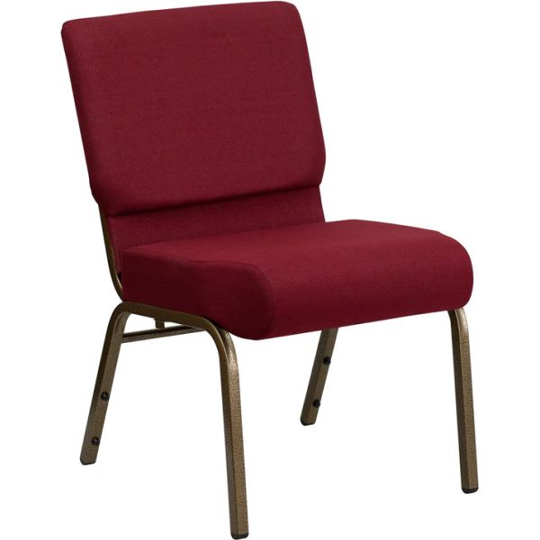 FHFFDCH02214GV3169GG Flash Furniture Burgundy Fabric Big & Tall Church Chair