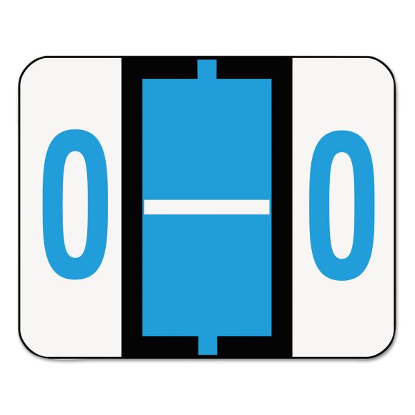 SMD67085 Smead A-Z Color-Coded Bar-Style End Tab Labels, Letter O, Blue, 500/Roll