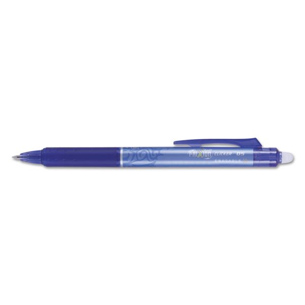 PIL32521 Pilot FriXion Clicker Erasable Gel Ink Retractable Pen, Blue Ink, .5mm, Dozen