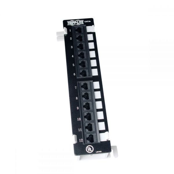 SYNX975259 Tripp Lite 12-Port Cat5e Cat5 Wall Mount Patch Panel 568B 110 Punch TAA