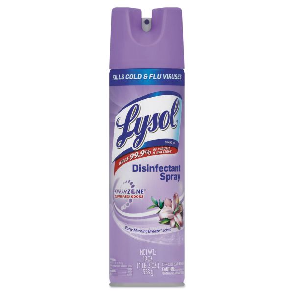 RAC80834 LYSOL Brand Disinfectant Spray, Early Morning Breeze Scent, 19oz Aerosol