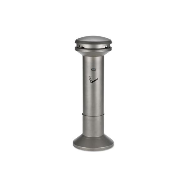 RCP9W34APE Rubbermaid Commercial Infinity Ultra-High Capacity Smoking Receptacle, 6.7gal, 41.5" H, Antique Pewter