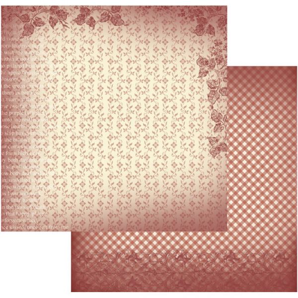 NOTM323494 Vintage Rose Garden Double-Sided Paper 12"X12"