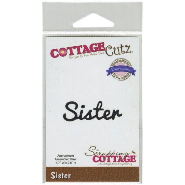 NOTM395173 CottageCutz Expressions Sister Die