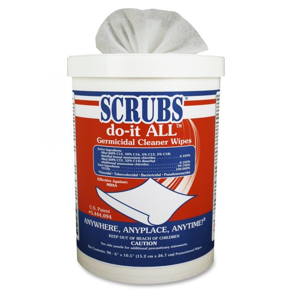 ITW98028CT SCRUBS do-it ALL Germicidal Cleaner Wipes
