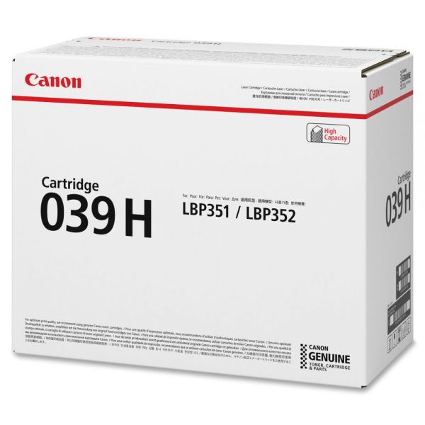 CNMCRTDG039H Canon 039H Black High Yield Toner Cartridge (CRTDG039H)