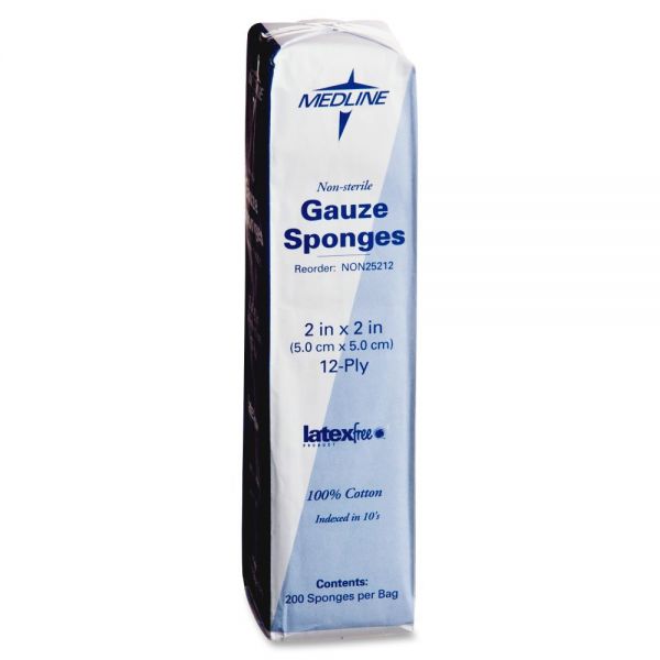 MIINON25212 Medline Non-Sterile Gauze Sponges