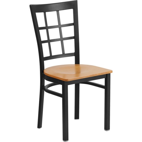 FHFXUDG6Q3BWINNATWGG Flash Furniture HERCULES Series Window Back Restaurant Chair