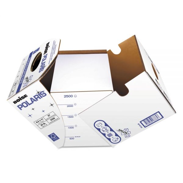CASSP9720 Boise POLARIS Premium Multipurpose Paper, 97 Brightness, 20 lb, 8 1/2 x 11, White, 2500 Sheets/Carton