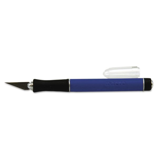 EPIX3730Q X-ACTO X3000 Rubber-Barrel Hobby Knife, Three #11 Blades, Black