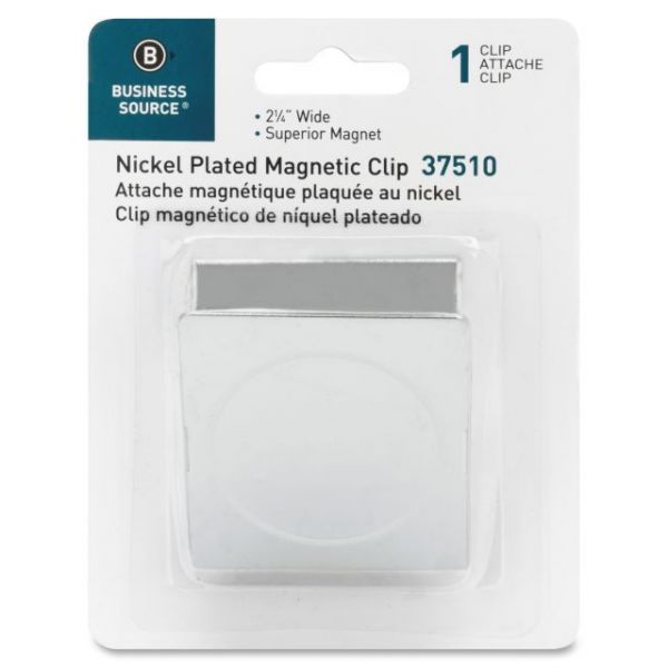 BSN37510 Business Source Nickel Plated Magnetic Clips