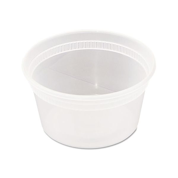 PCTYL2512 Pactiv DELItainer Microwavable Combo, Clear, 12 oz, 4.55 x 2.45 x 2.45, 240/Carton