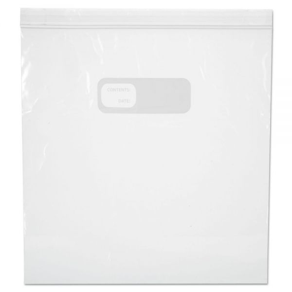 BWK1GALBAG Boardwalk Reclosable Food Storage Bags, 1 Gal, 1.75 mil, Clear, LDPE, 10.56 x 11, 250/Box