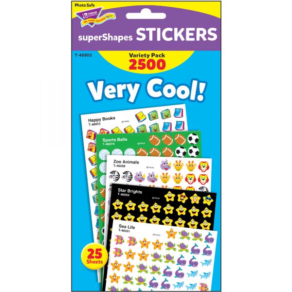 TEP46903 Trend Very Cool! superShapes Stickers Variety Pack