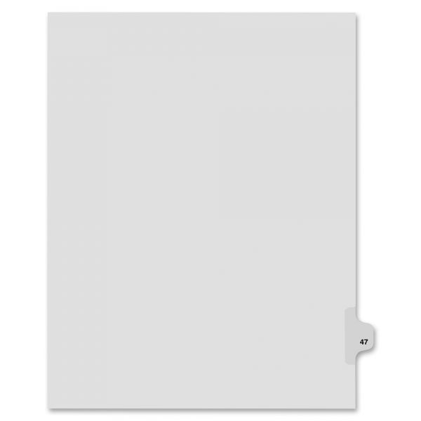 KLF82247 Kleer-Fax 80000 Series Side Tab Legal Index Dividers